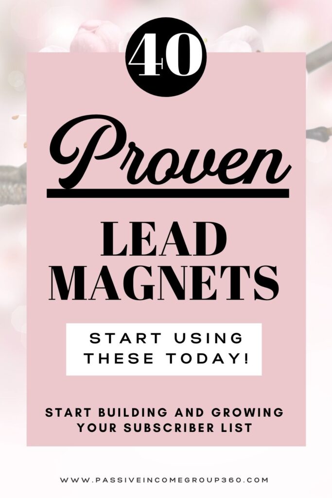 40 proven lead magnets