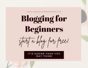 blogging for beginners