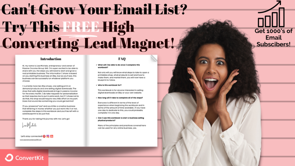 grow an email list free make a free lead magnet 3
