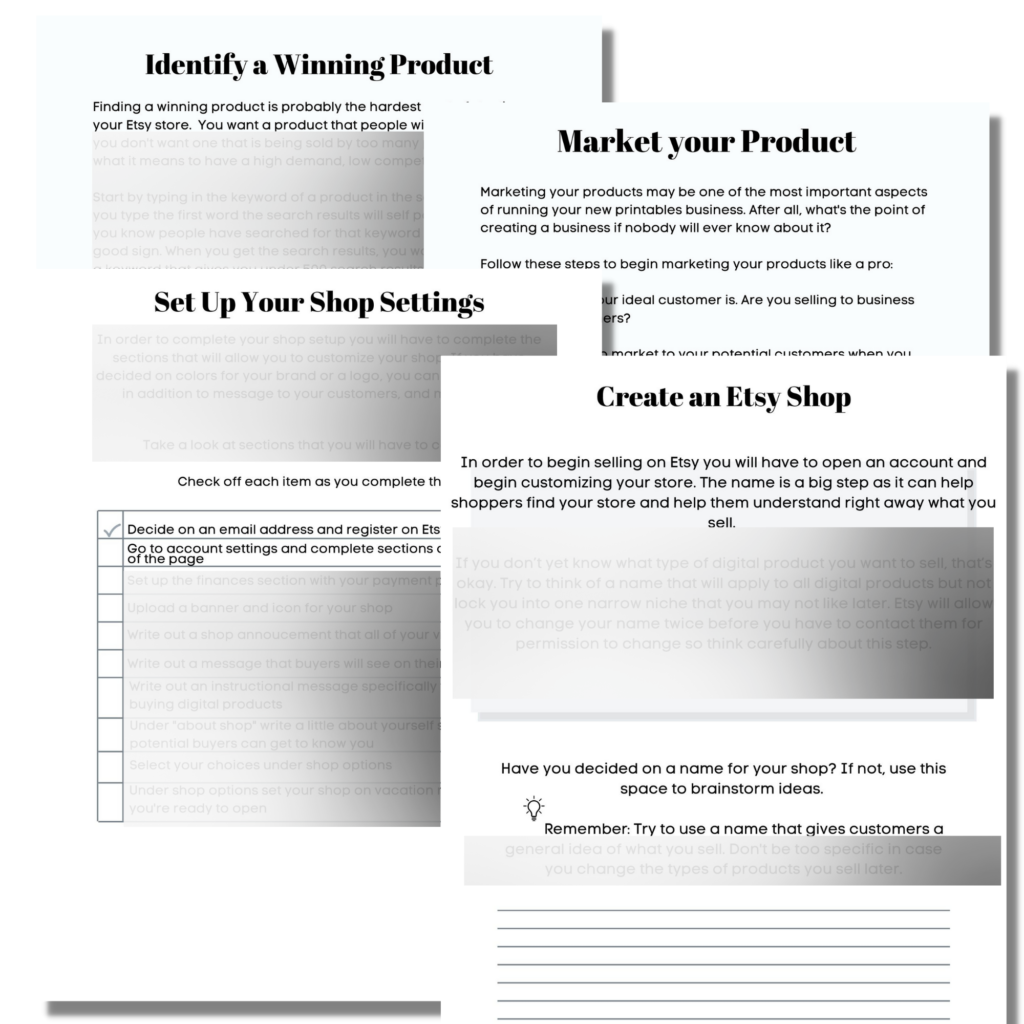 Starting a Successful Etsy Printables Business: The Blueprint